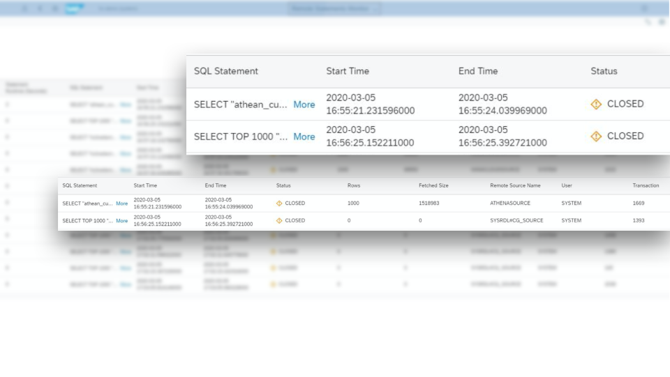 screenshot of SAP HANA Cloud